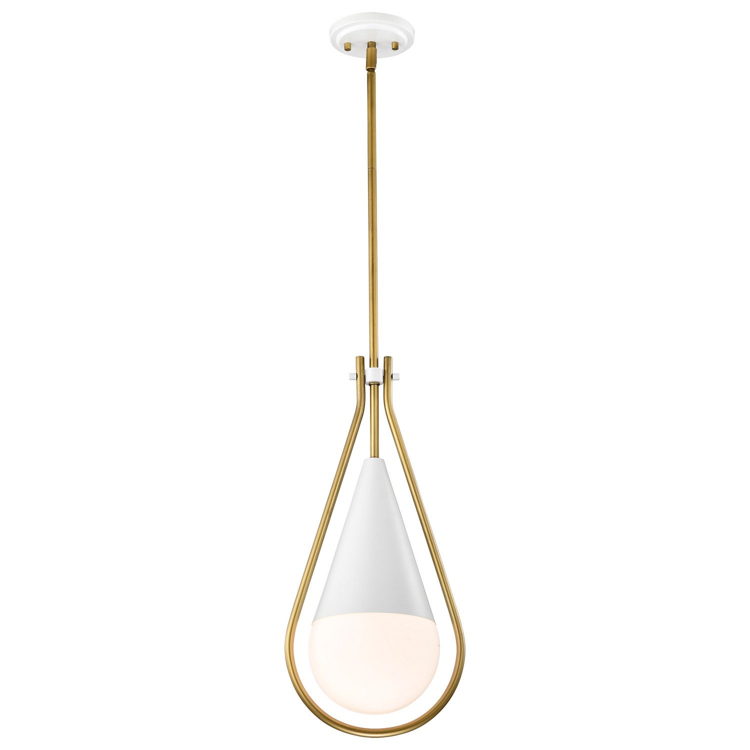 Nuvo Lighting - 60-7923 - One Light Pendant - Admiral - Matte White