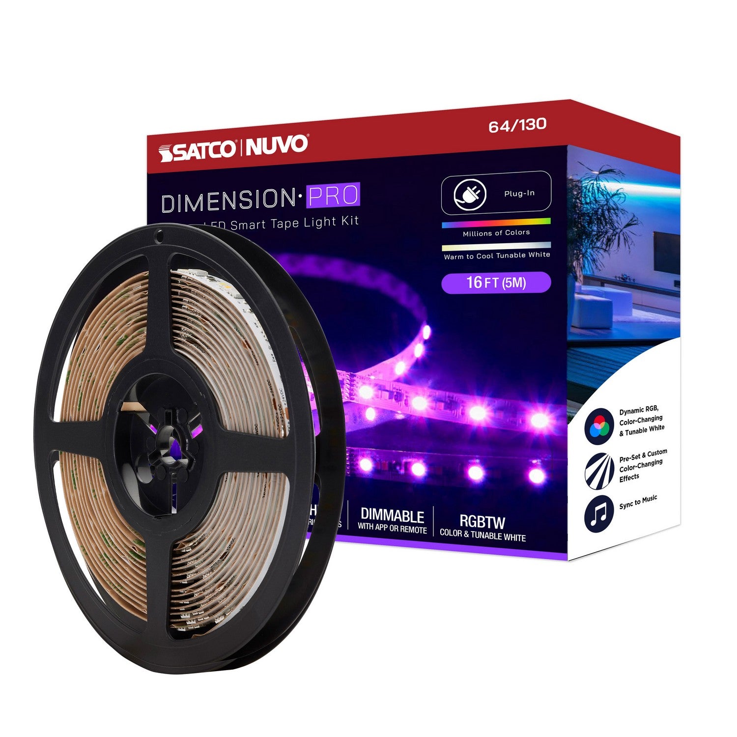 Nuvo Lighting - 64-130 - LED Tape Light Strip - White