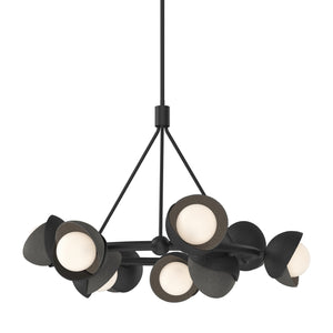 Hubbardton Forge - 131068-SKT-MULT-10-20-GG0711 - Nine Light Pendant - Brooklyn - Black