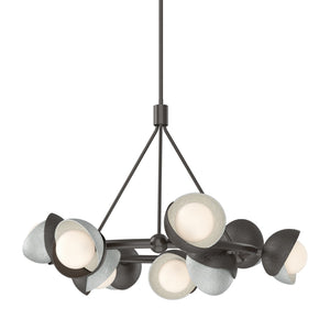 Hubbardton Forge - 131068-SKT-MULT-14-82-GG0711 - Nine Light Pendant - Brooklyn - Oil Rubbed Bronze