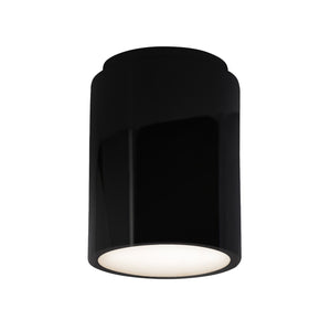 Justice Designs - CER-6100-BLK - Flush-Mount - Radiance - Gloss Black