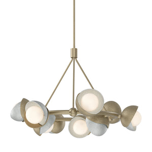 Hubbardton Forge - 131068-SKT-MULT-84-82-GG0711 - Nine Light Pendant - Brooklyn - Soft Gold