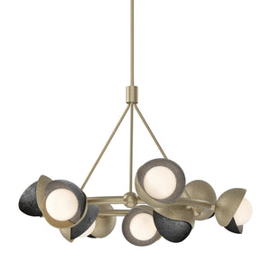 Hubbardton Forge - 131068-SKT-MULT-84-89-GG0711 - Nine Light Pendant - Brooklyn - Soft Gold