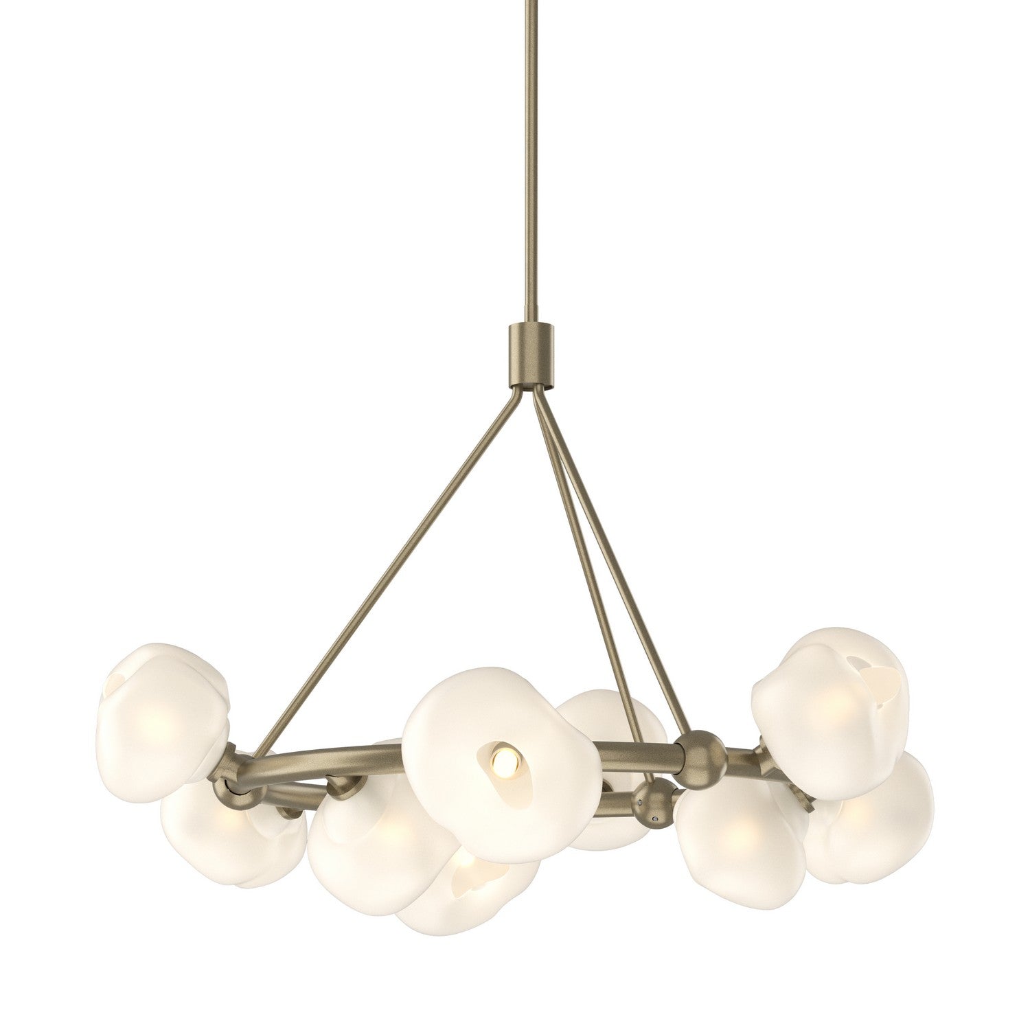 Hubbardton Forge - 131069-SKT-MULT-84-FD0710 - Nine Light Pendant - Ume - Soft Gold