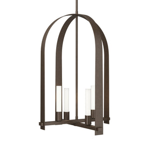 Hubbardton Forge - 131070-SKT-MULT-05-FD0462 - Four Light Pendant - Triomphe - Bronze