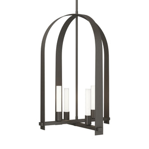 Hubbardton Forge - 131070-SKT-MULT-07-FD0462 - Four Light Pendant - Triomphe - Dark Smoke