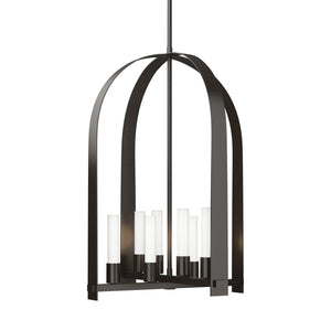 Hubbardton Forge - 131071-SKT-MULT-14-FD0611 - Eight Light Pendant - Triomphe - Oil Rubbed Bronze