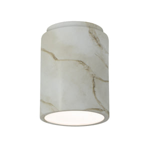 Justice Designs - CER-6100-STOC - Flush-Mount - Radiance - Carrara Marble