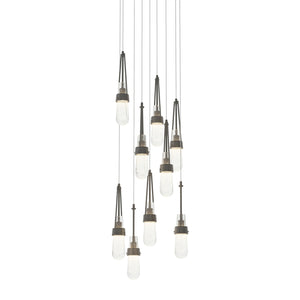 Hubbardton Forge - 131100-SKT-LONG-20-YG0434 - LED Pendant - Link - Natural Iron