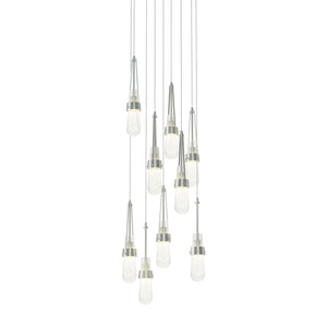 Hubbardton Forge - 131100-SKT-LONG-82-YG0434 - LED Pendant - Link - Vintage Platinum