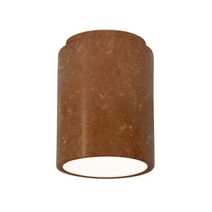 Justice Designs - CER-6100W-PATR-LED1-1000 - LED Flush-Mount - Radiance - Rust Patina