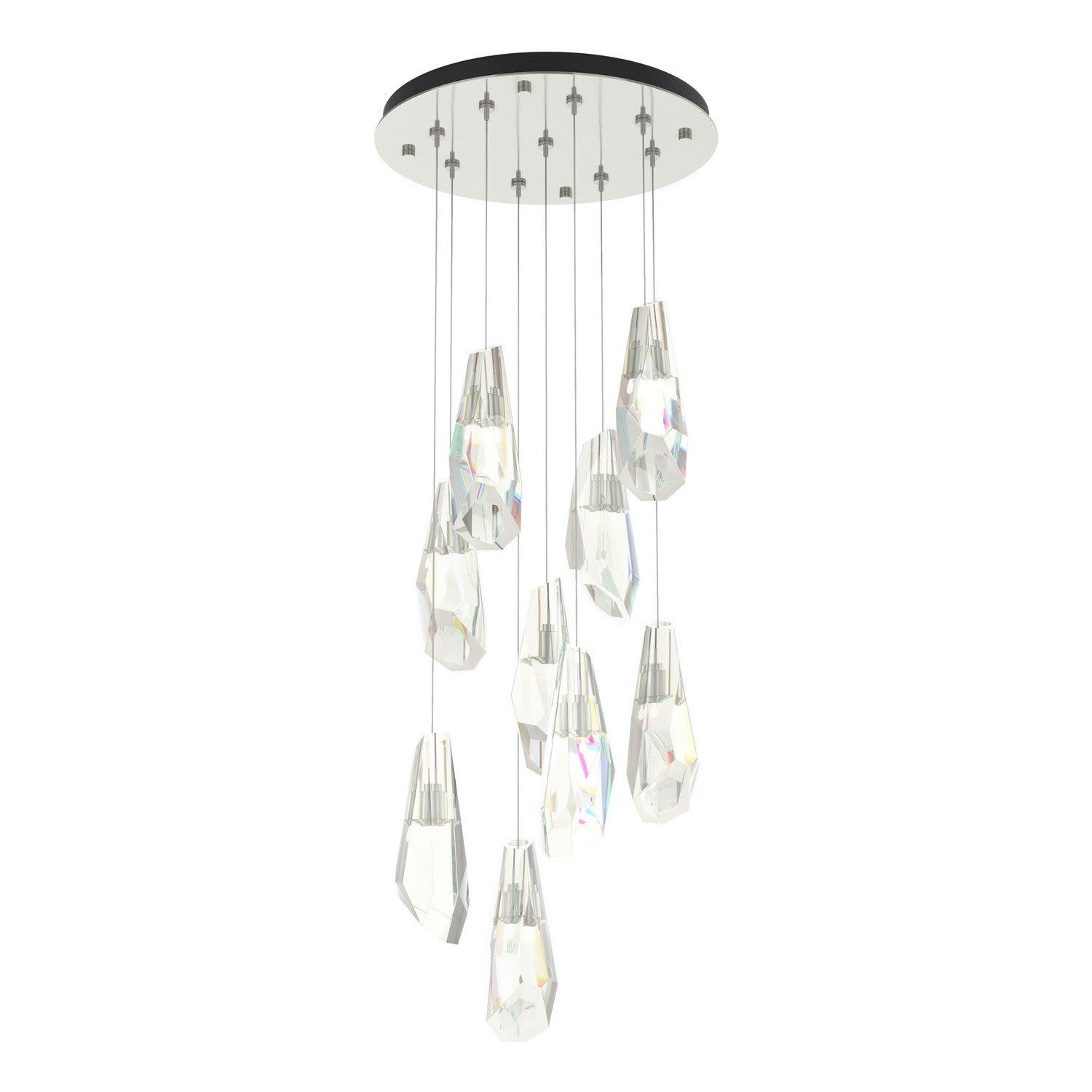 Hubbardton Forge - 131101-SKT-STND-85-CR - Luma 9-Light Large Crystal Pendant - Luma - Sterling