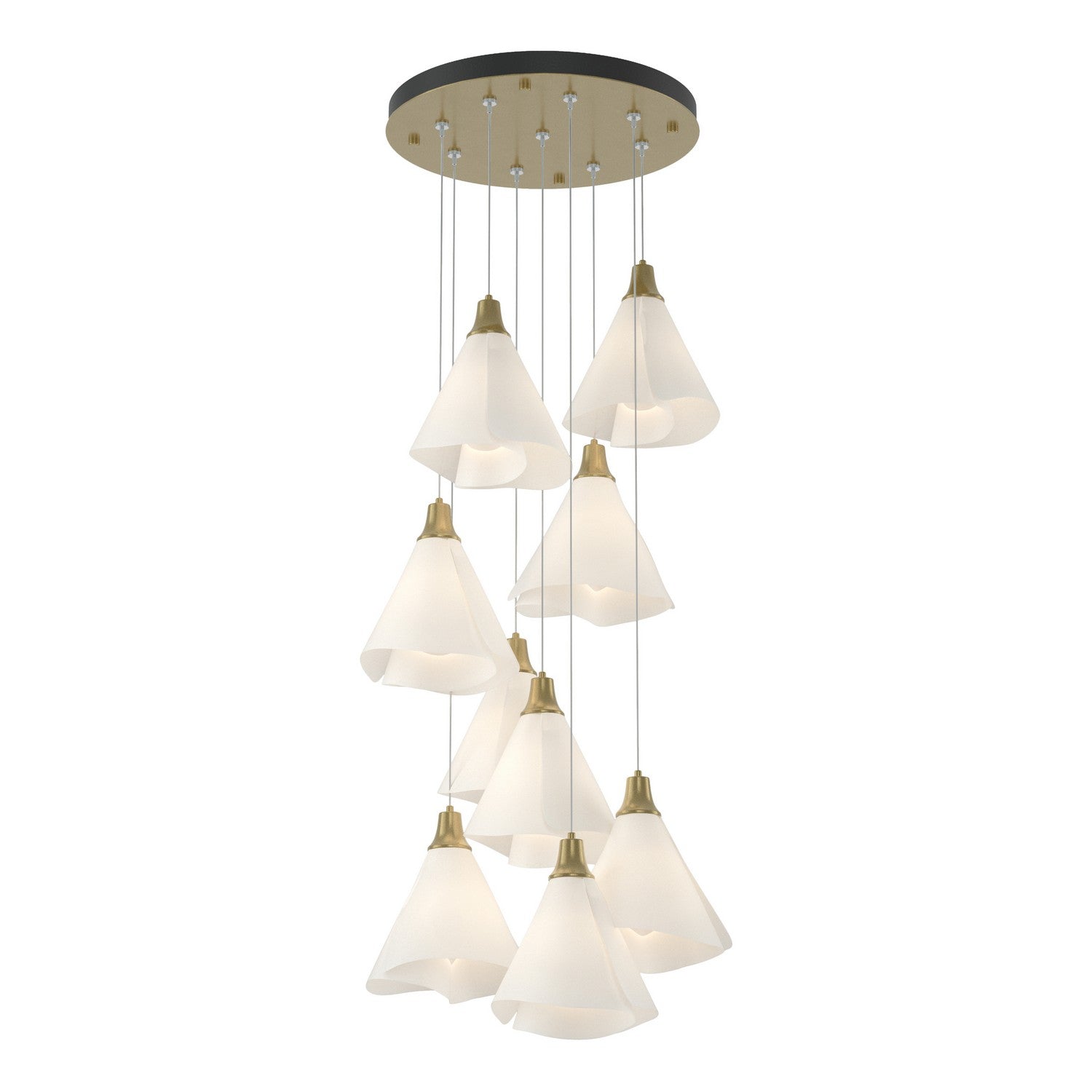 Hubbardton Forge - 131102-SKT-STND-89-SH1987 - Mobius 9-Light Pendant - Mobius - Ink