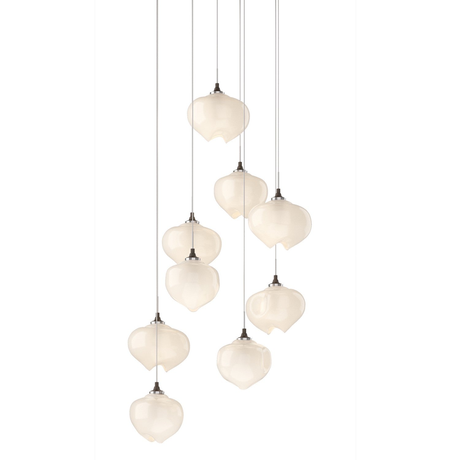 Hubbardton Forge - 131103-SKT-LONG-05-FD0710 - Ume 9-Light Pendant - Ume - Bronze