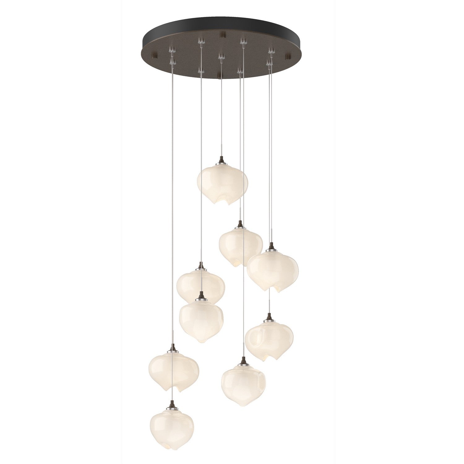 Hubbardton Forge - 131103-SKT-STND-05-FD0710 - Ume 9-Light Pendant - Ume - Bronze