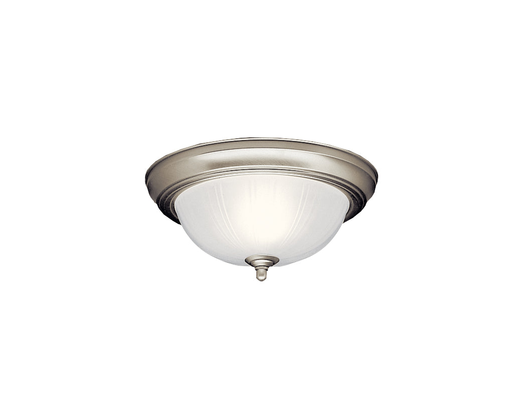 Kichler - 8653NI - Two Light Flush Mount - Brushed Nickel