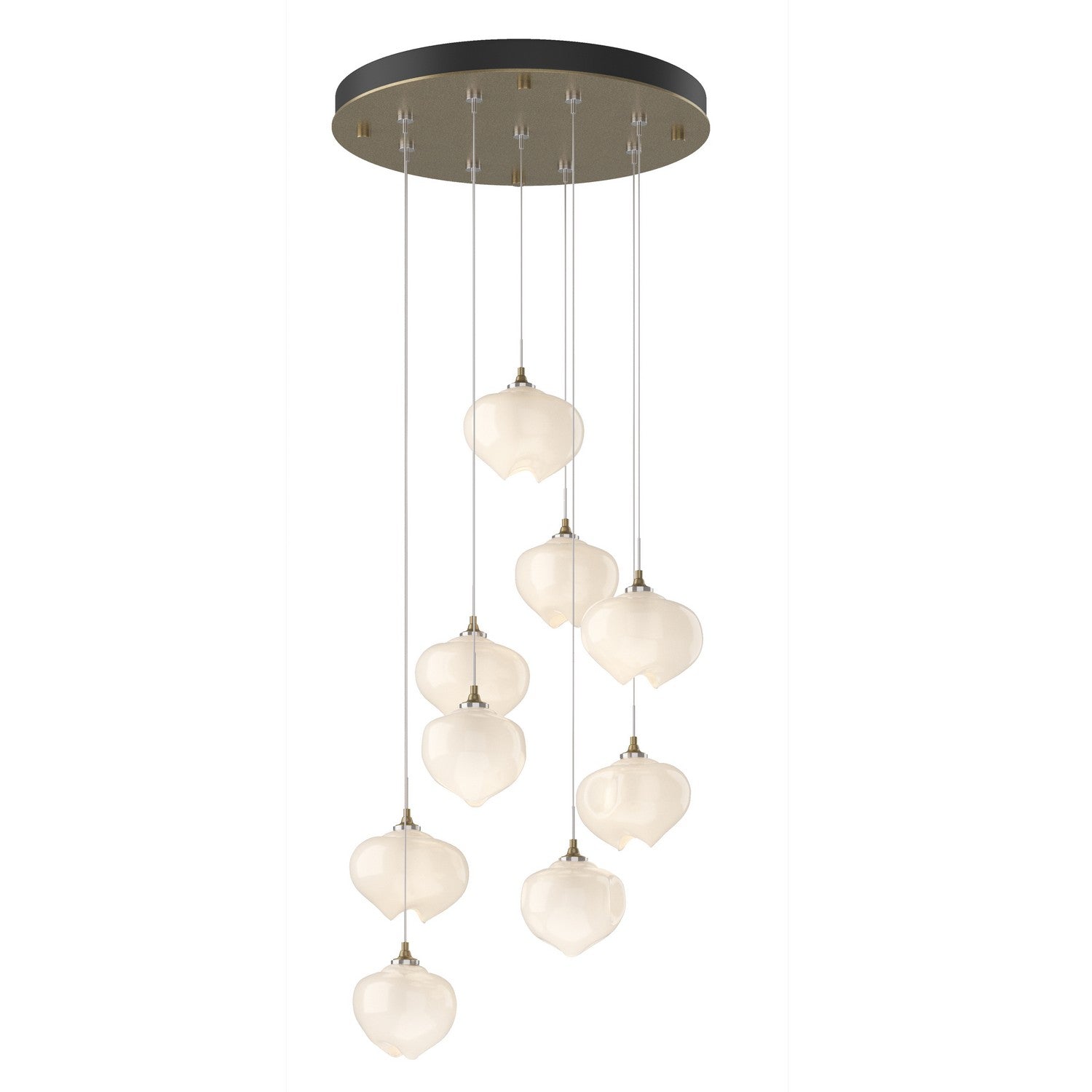 Hubbardton Forge - 131103-SKT-STND-84-FD0710 - Ume 9-Light Pendant - Ume - Soft Gold