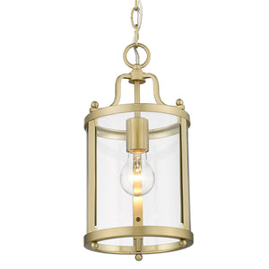 Golden - 1157-M1L BCB-CLR - One Light Mini Pendant - Payton BCB - Brushed Champagne Bronze