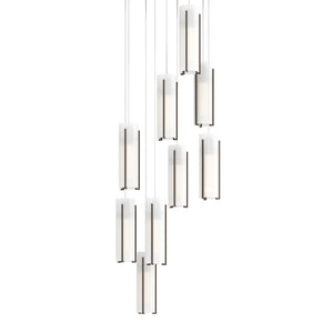 Hubbardton Forge - 131104-SKT-LONG-05-GG0065 - LED Pendant - Exos Glass - Bronze