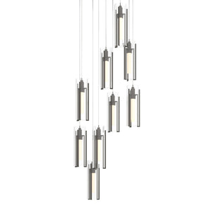 Hubbardton Forge - 131104-SKT-LONG-07-ZM0065 - LED Pendant - Exos Glass - Dark Smoke