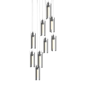 Hubbardton Forge - 131104-SKT-LONG-10-ZM0065 - LED Pendant - Exos Glass - Black
