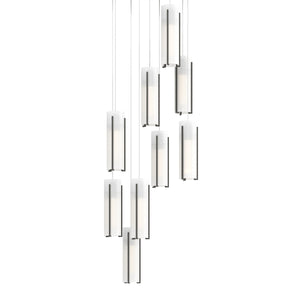 Hubbardton Forge - 131104-SKT-LONG-20-GG0065 - LED Pendant - Exos Glass - Natural Iron
