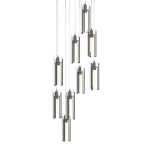 Hubbardton Forge - 131104-SKT-LONG-20-ZM0065 - LED Pendant - Exos Glass - Natural Iron