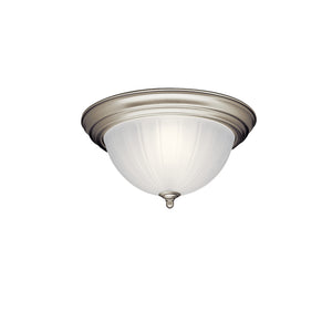 Kichler - 8654NI - Two Light Flush Mount - Brushed Nickel