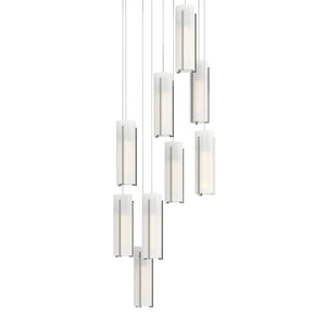 Hubbardton Forge - 131104-SKT-LONG-85-GG0065 - LED Pendant - Exos Glass - Sterling