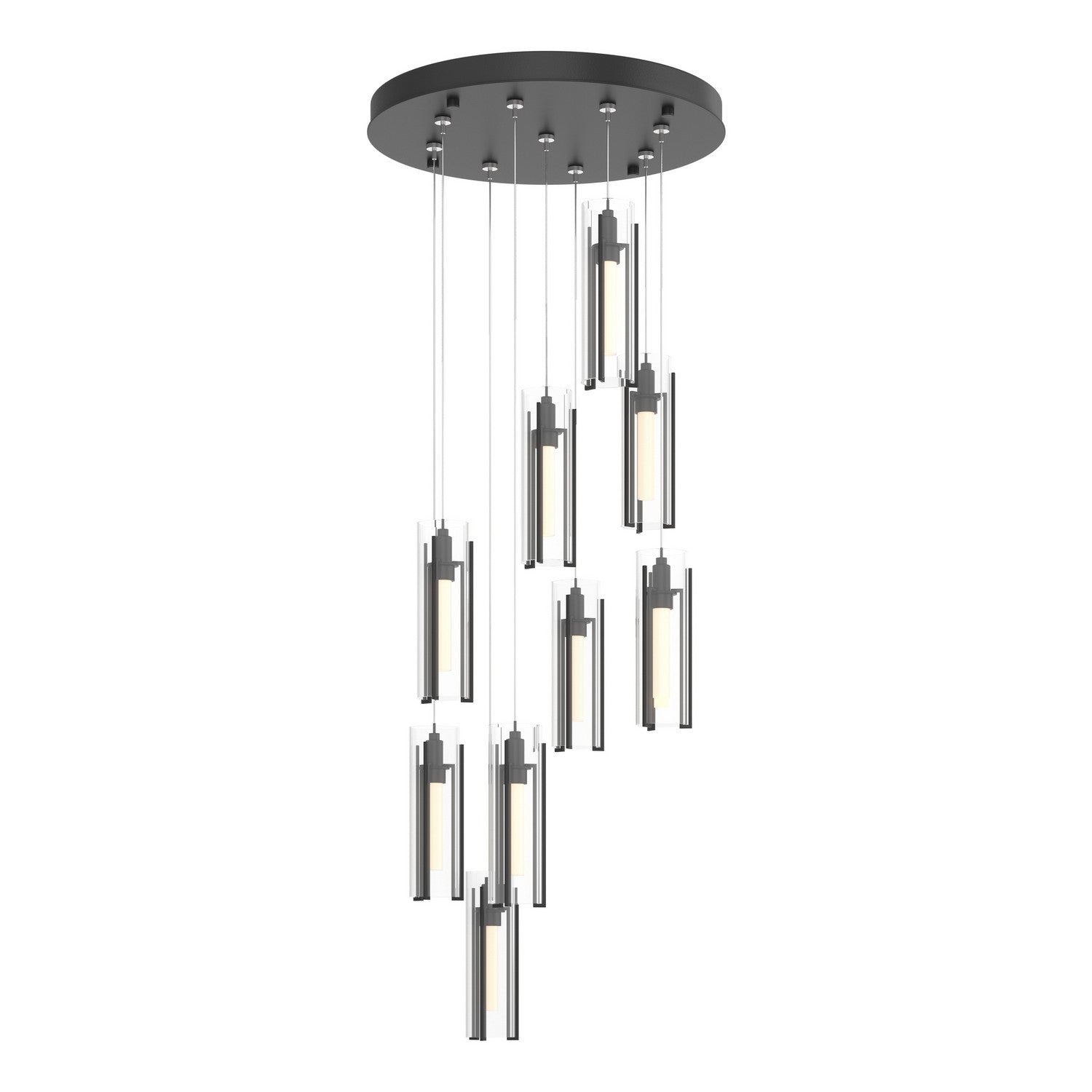 Hubbardton Forge - 131104-SKT-STND-10-ZM0065 - LED Pendant - Exos Glass - Black