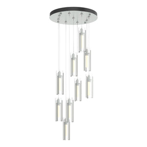 Hubbardton Forge - 131104-SKT-STND-82-ZM0065 - LED Pendant - Exos Glass - Vintage Platinum