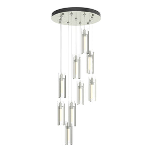 Hubbardton Forge - 131104-SKT-STND-85-ZM0065 - LED Pendant - Exos Glass - Sterling