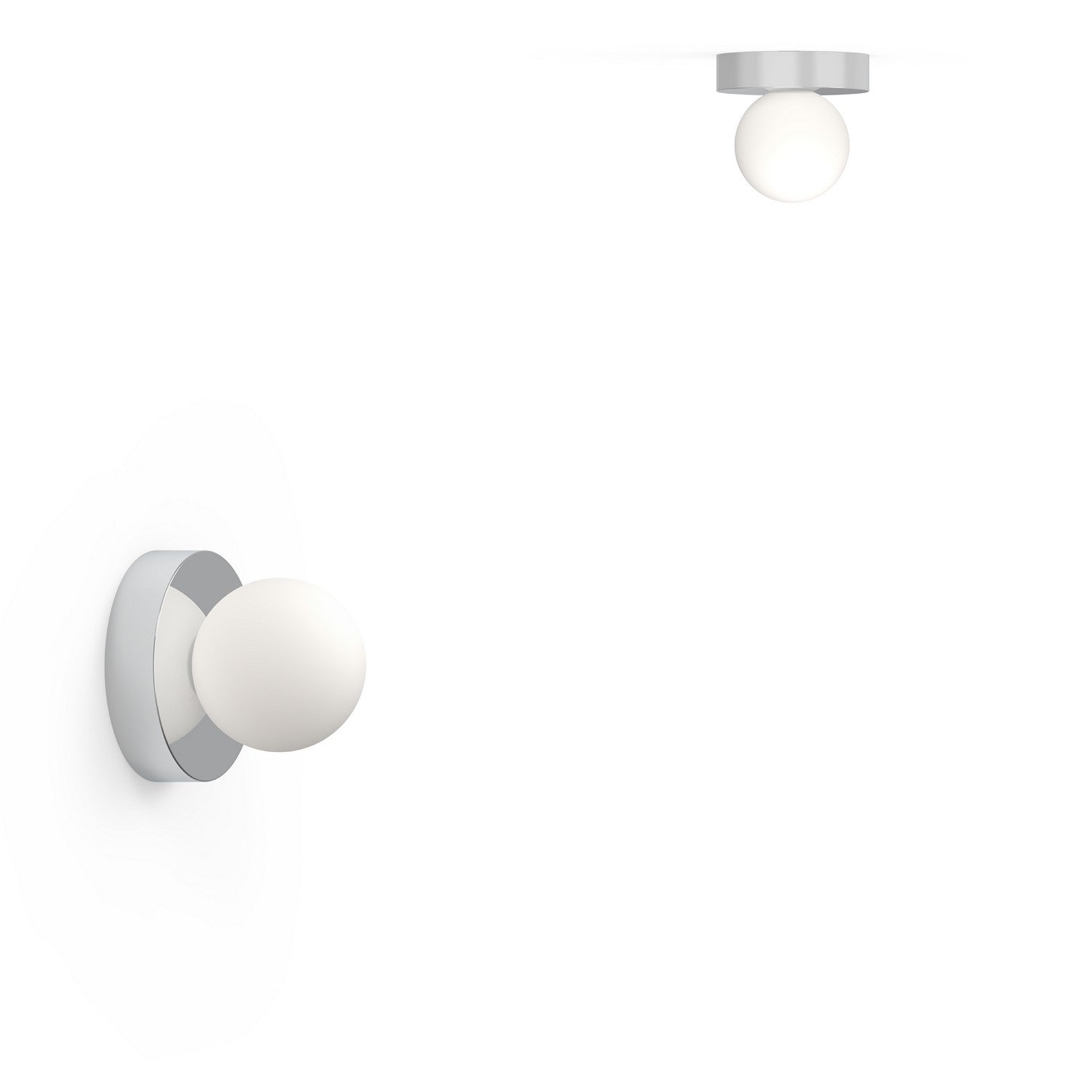 Pablo Designs - BOLA SPH FSH 4 CRM - LED Wall/Ceiling Lamp - Bola - Chome