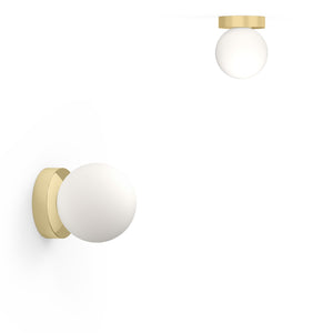 Pablo Designs - BOLA SPH FSH 6 BRA - LED Wall/Ceiling Lamp - Bola - Brass