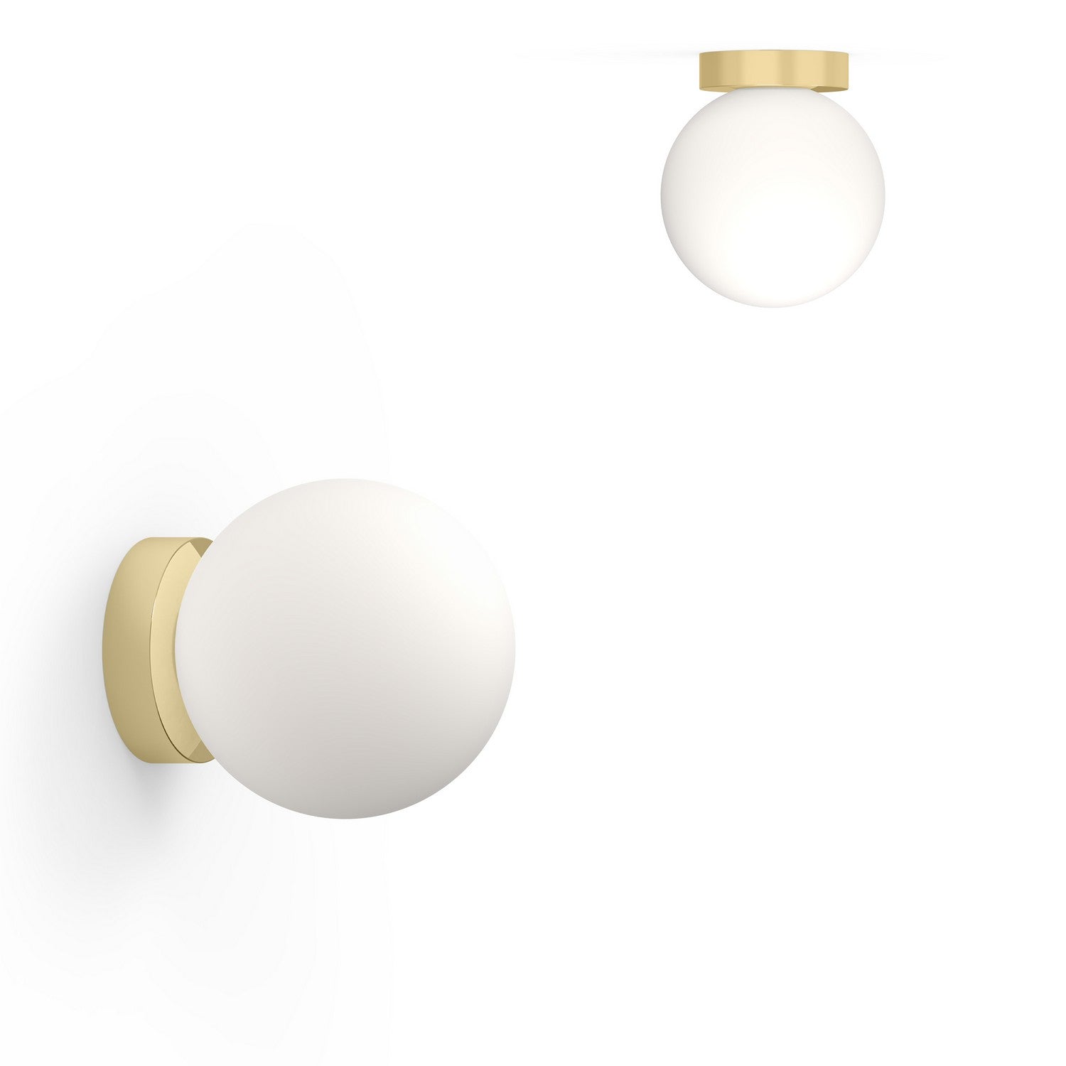 Pablo Designs Bola Sph Fsh 8 Bra Led Wallceiling Lamp Bola Brass