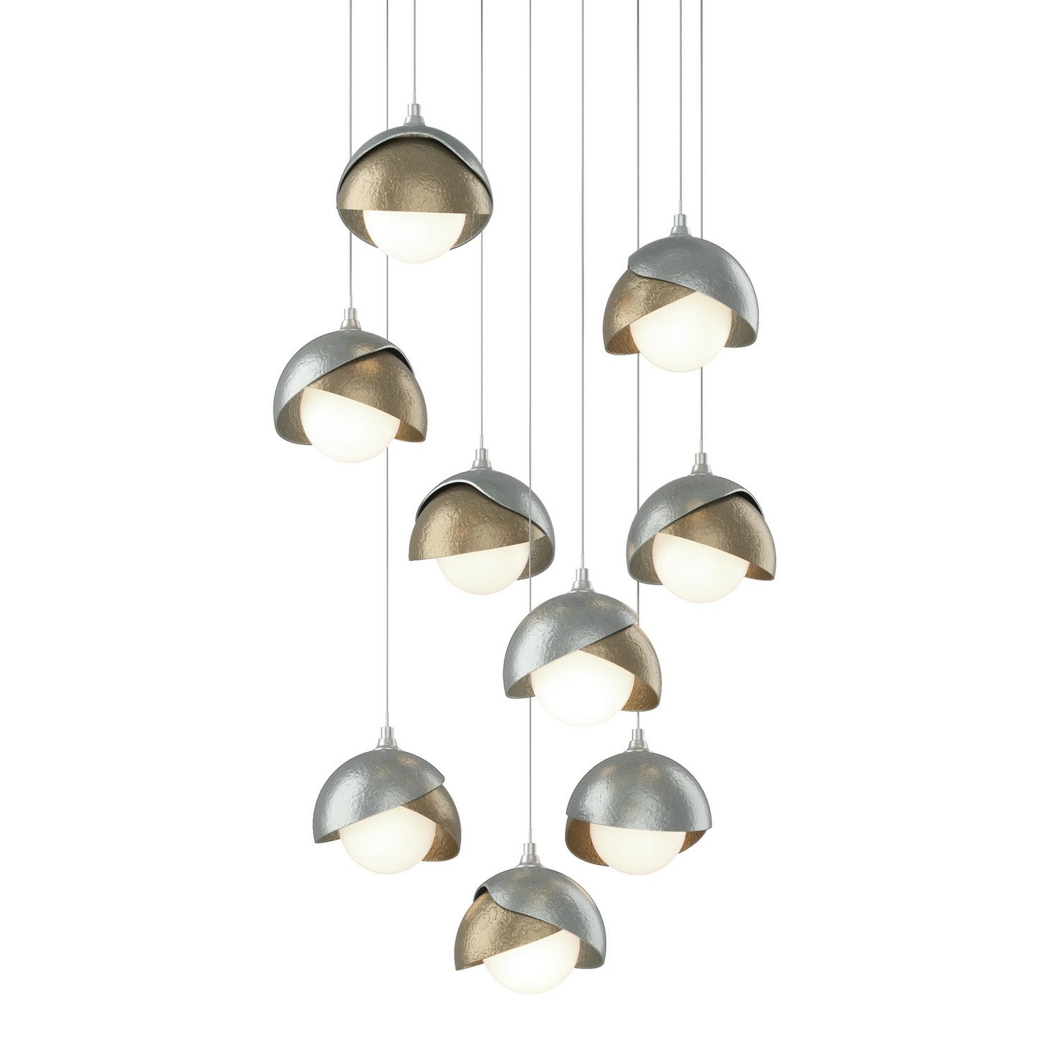 Hubbardton Forge - 131105-SKT-LONG-82-84-GG0711 - LED Pendant - Brooklyn - Vintage Platinum