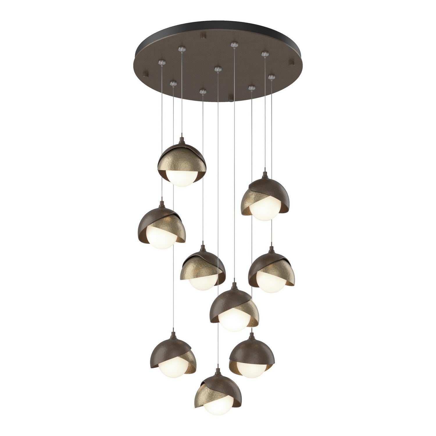 Hubbardton Forge - 131105-SKT-STND-05-84-GG0711 - LED Pendant - Brooklyn - Bronze