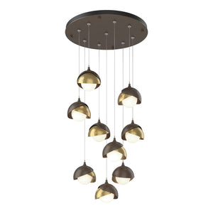 Hubbardton Forge - 131105-SKT-STND-05-86-GG0711 - LED Pendant - Brooklyn - Bronze