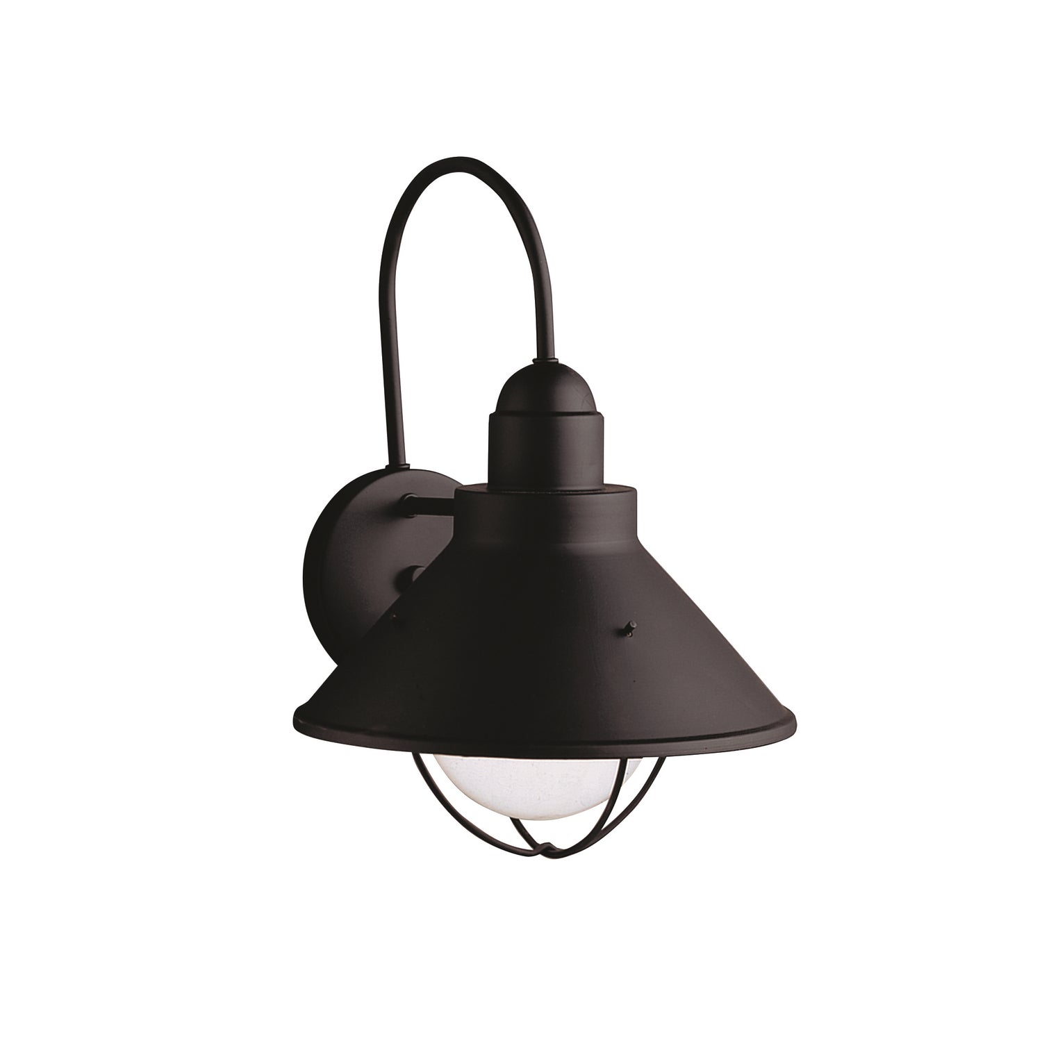 Kichler - 9023BK - One Light Outdoor Wall Mount - Seaside - Black