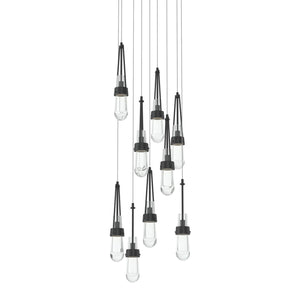 Hubbardton Forge - 131108-SKT-LONG-10-ZM0434 - LED Pendant - Link - Black