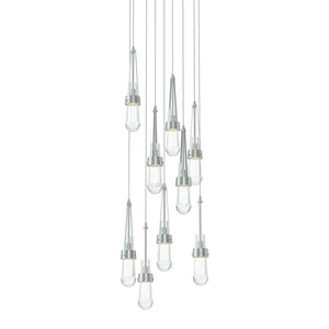 Hubbardton Forge - 131108-SKT-LONG-82-ZM0434 - LED Pendant - Link - Vintage Platinum