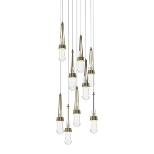Hubbardton Forge - 131108-SKT-LONG-84-ZM0434 - LED Pendant - Link - Soft Gold