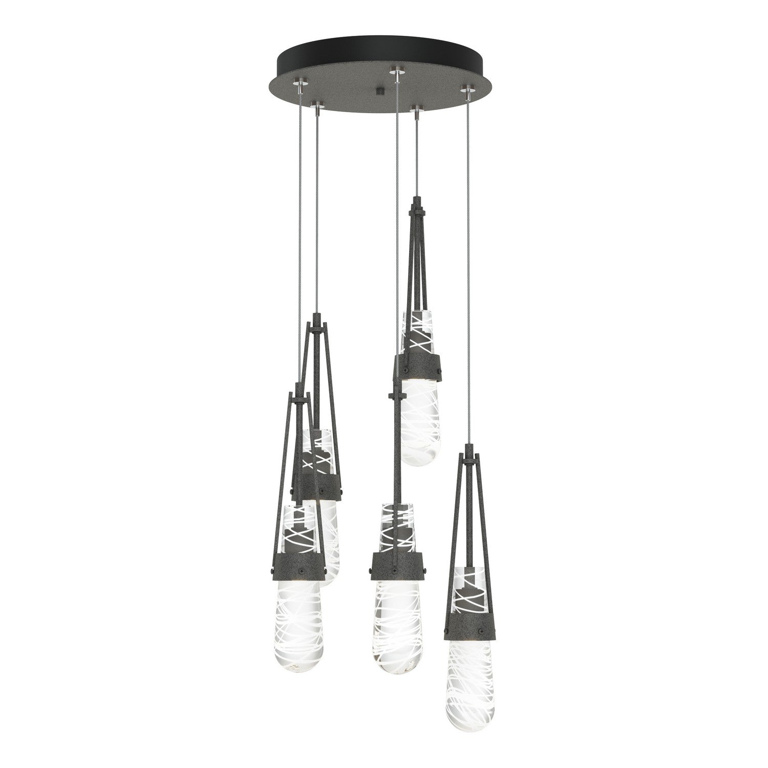 Hubbardton Forge - 131120-SKT-STND-20-YJ0434 - LED Pendant - Link - Natural Iron