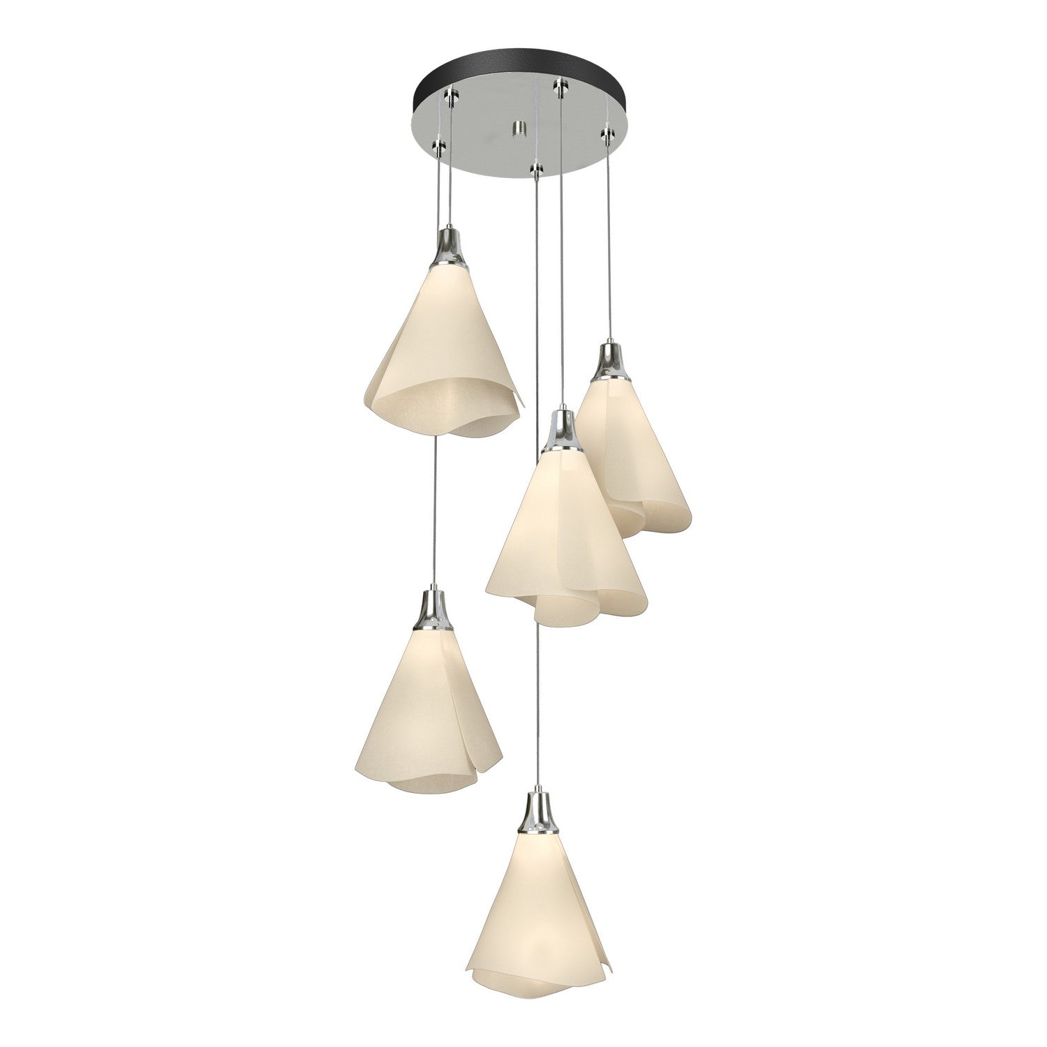 Hubbardton Forge - 131122-SKT-STND-85-SH1987 - Mobius 5-Light Pendant - Mobius - Sterling