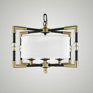 American Brass & Crystal - CH3702-35S-36G-ST-HL - Four Light Chandelier - Magro - Old Bronze w/Old Brass Accents