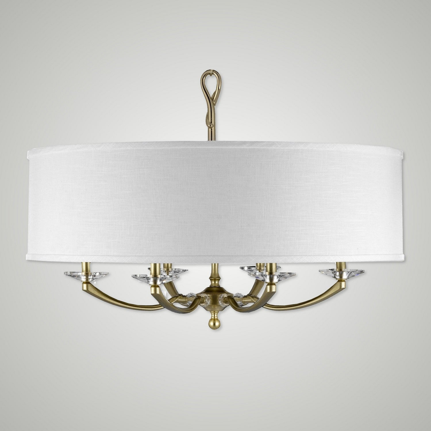 American Brass & Crystal - CH5426-36G-ST-HL - Six Light Chandelier - Kensington - Old Brass