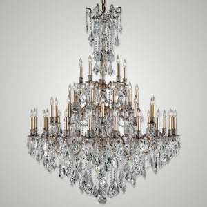 American Brass & Crystal - CH9324-A-03G-ST - 45 Light Chandelier - Elise - French Gold Glossy