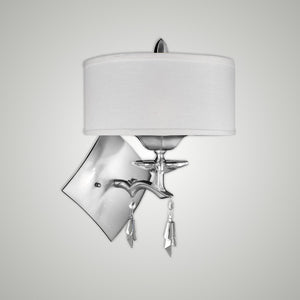 American Brass & Crystal - WS5665-G-37G-ST-HL - Three Light Wall Sconce - Kaya - Pewter