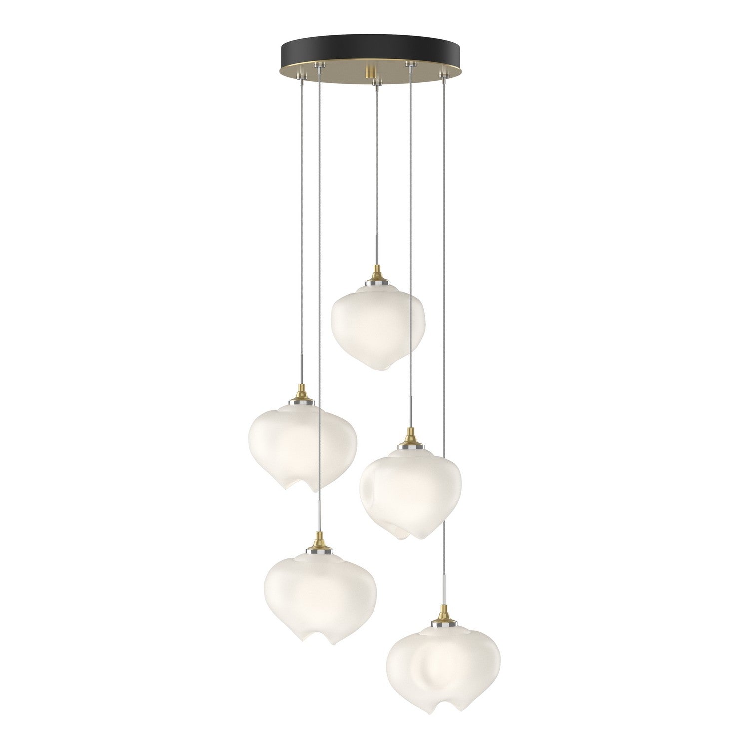 Hubbardton Forge - 131123-SKT-STND-86-FD0710 - Ume 5-Light Pendant - Ume - Modern Brass