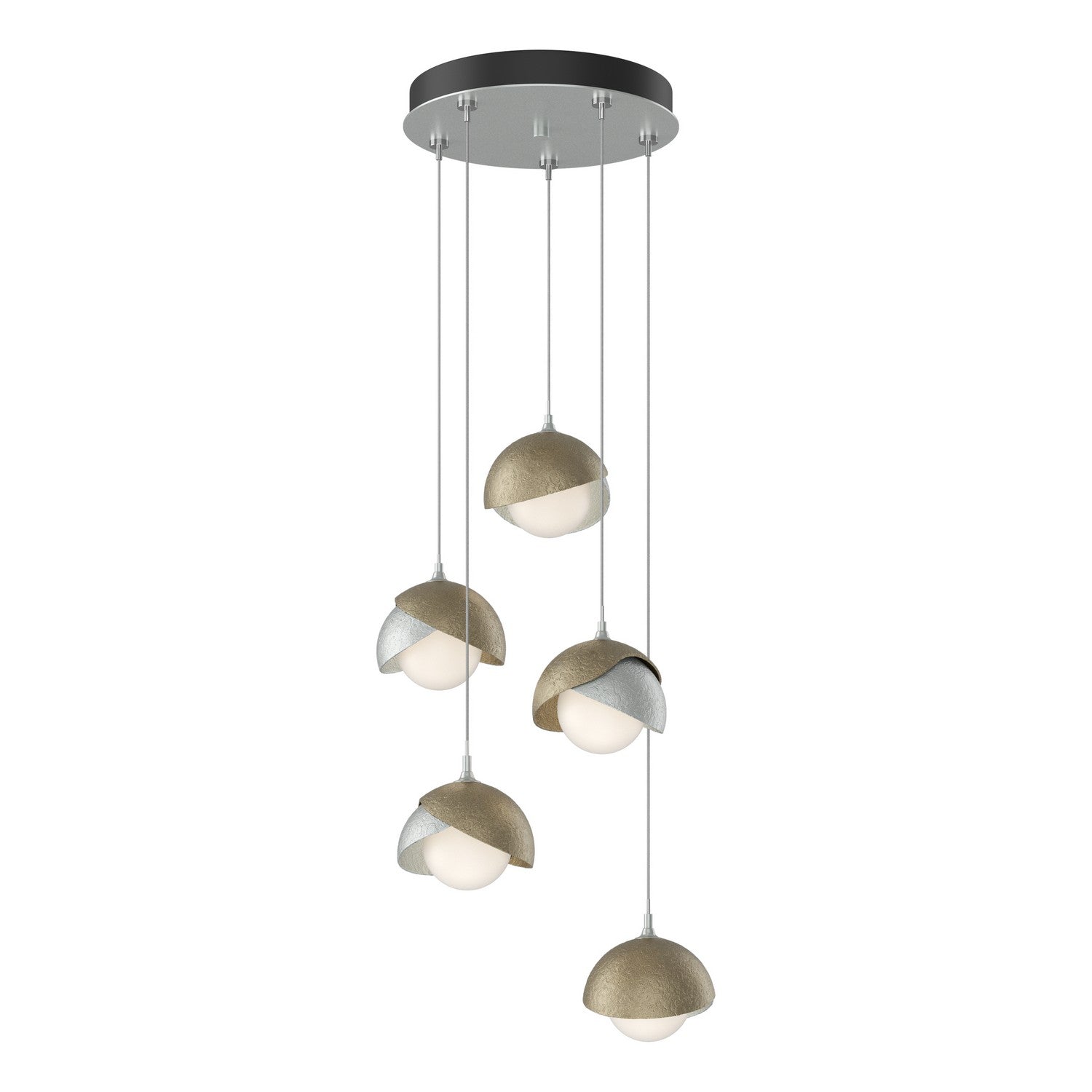Hubbardton Forge - 131125-SKT-STND-82-84-GG0711 - LED Pendant - Brooklyn - Vintage Platinum